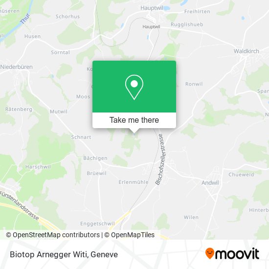 Biotop Arnegger Witi map