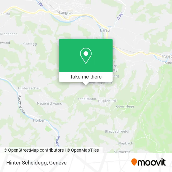 Hinter Scheidegg map