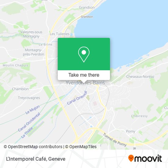 L'Intemporel Café map