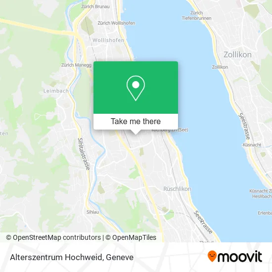 Alterszentrum Hochweid map