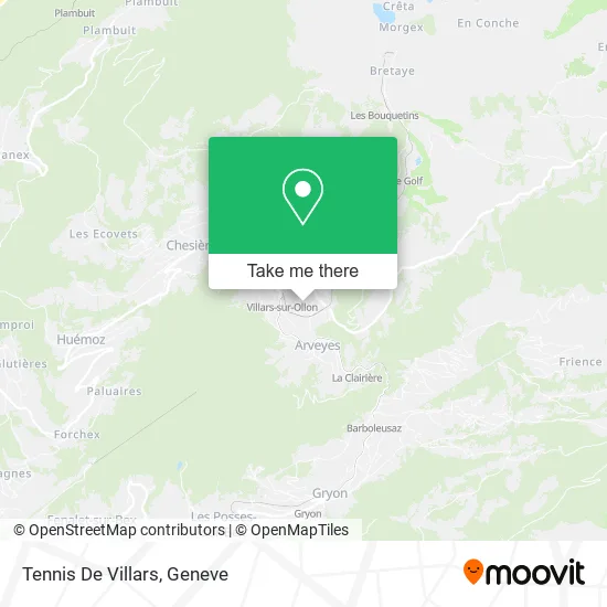 Tennis De Villars map