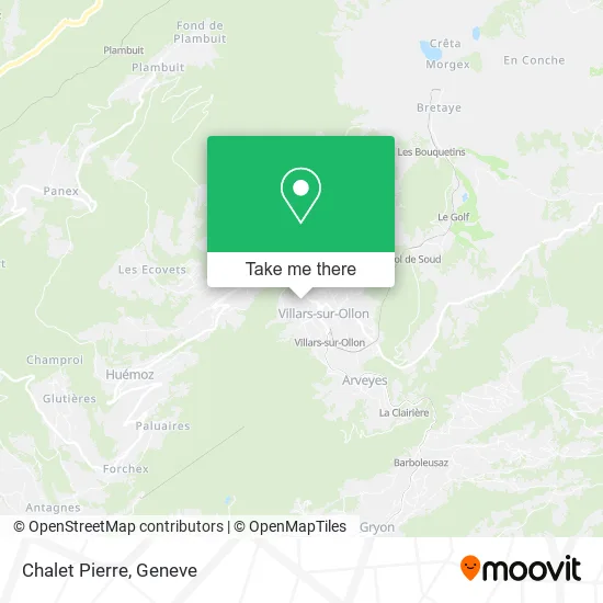Chalet Pierre map