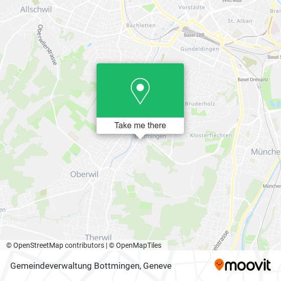 Gemeindeverwaltung Bottmingen map