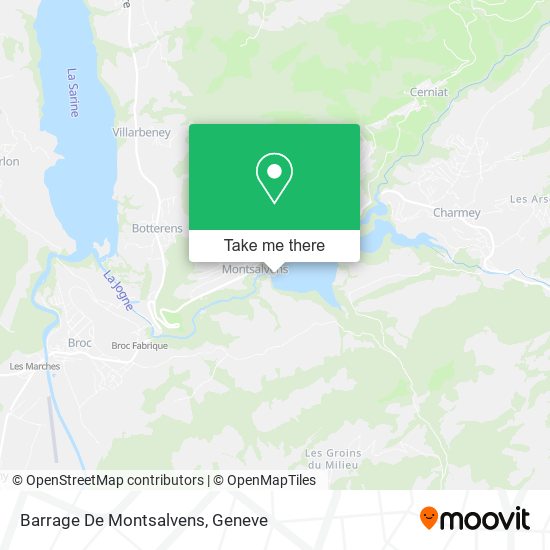 Barrage De Montsalvens map