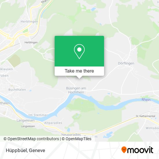 Hüppbüel map