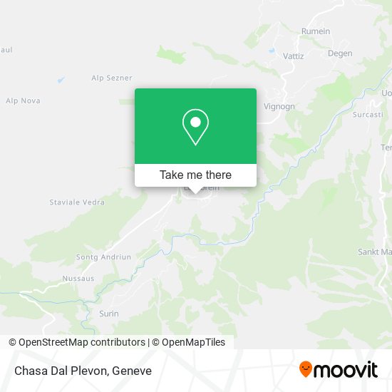 Chasa Dal Plevon map