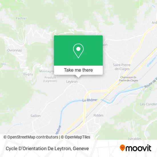Cycle D'Orientation De Leytron map