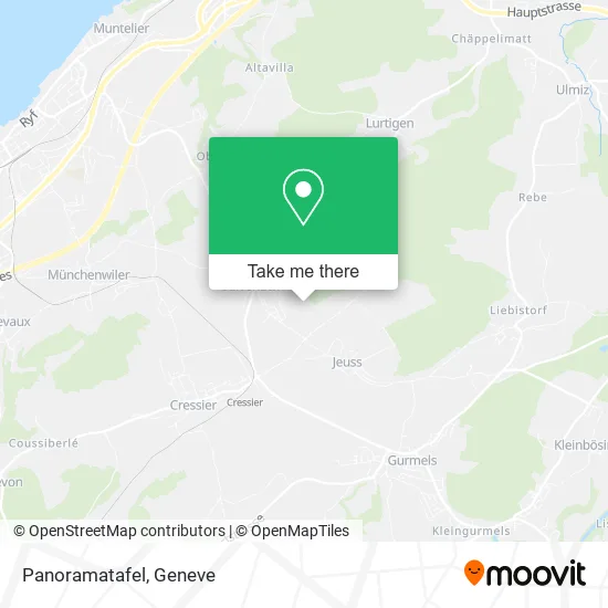 Panoramatafel plan