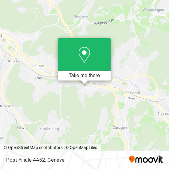 Post Filiale 4452 map