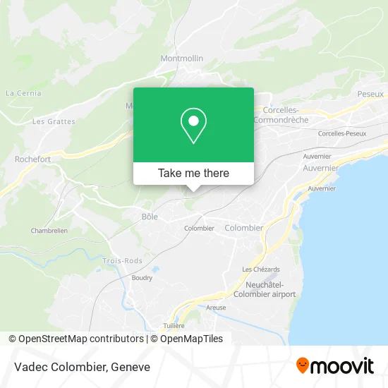 Vadec Colombier map