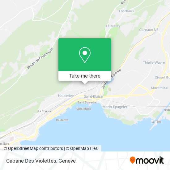 Cabane Des Violettes map