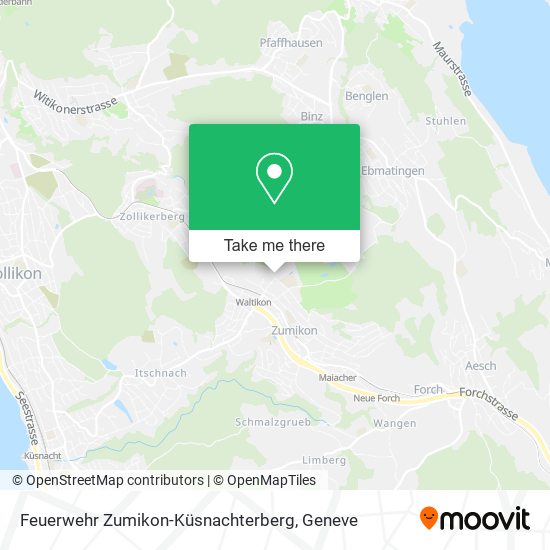 Feuerwehr Zumikon-Küsnachterberg map