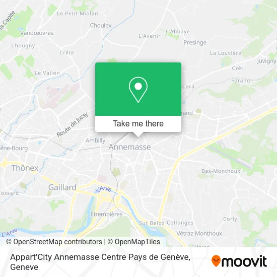 Appart'City Annemasse Centre Pays de Genève map
