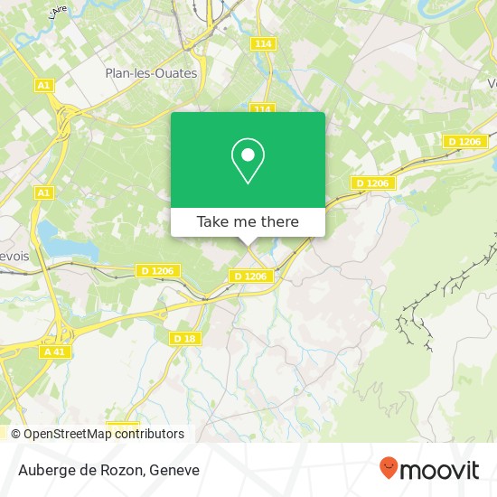 Auberge de Rozon map