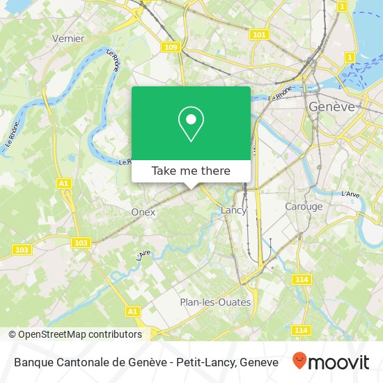 Banque Cantonale de Genève - Petit-Lancy map