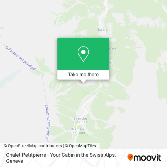 Chalet Petitpierre - Your Cabin in the Swiss Alps map