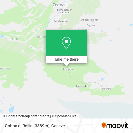 Gobba di Rollin (3889m) map