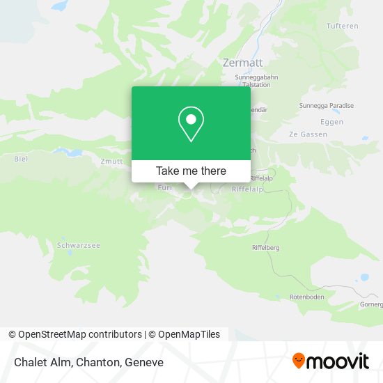Chalet Alm, Chanton map
