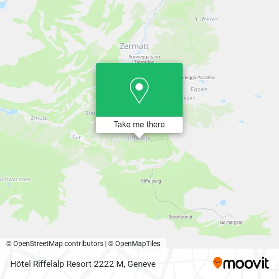 Hôtel Riffelalp Resort 2222 M map