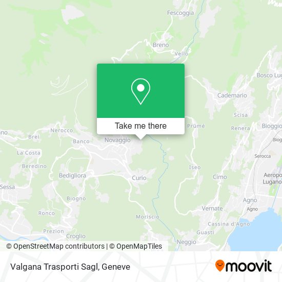 Valgana Trasporti Sagl map