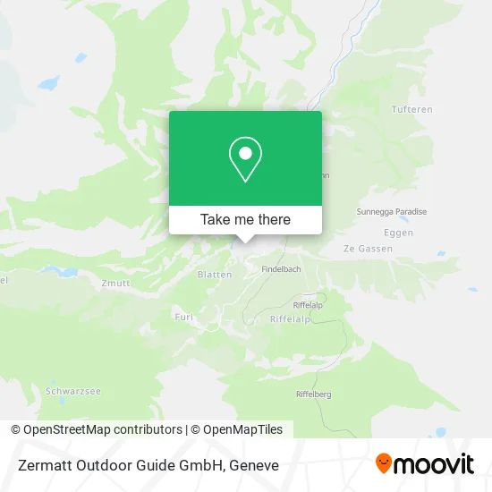Zermatt Outdoor Guide GmbH map