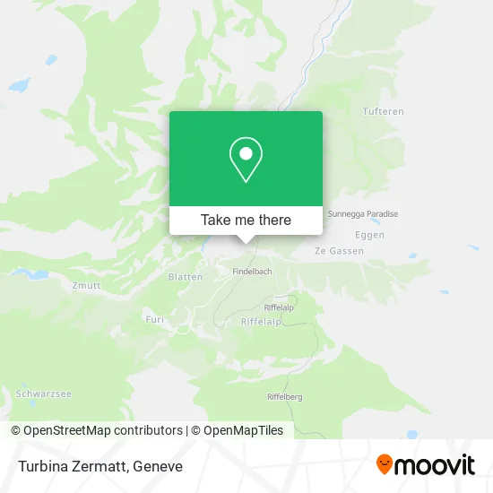 Turbina Zermatt map