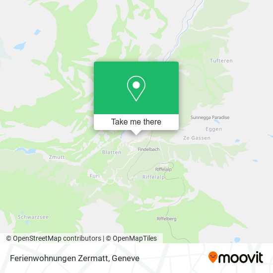 Ferienwohnungen Zermatt map