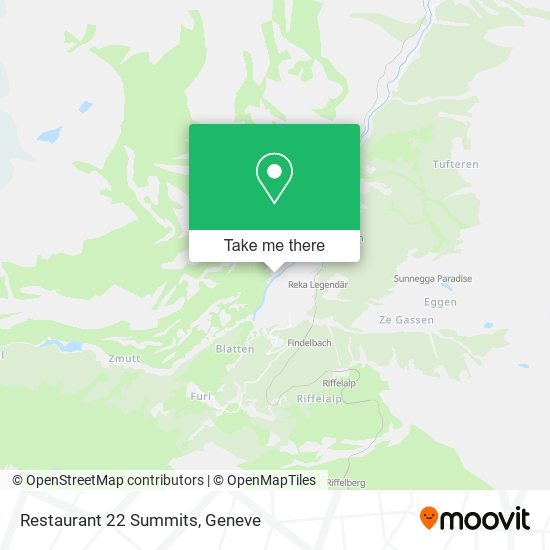 Restaurant 22 Summits map
