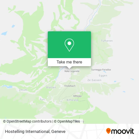 Hostelling International map