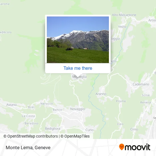 Monte Lema map