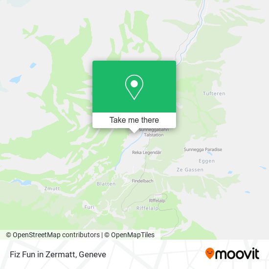 Fiz Fun in Zermatt map
