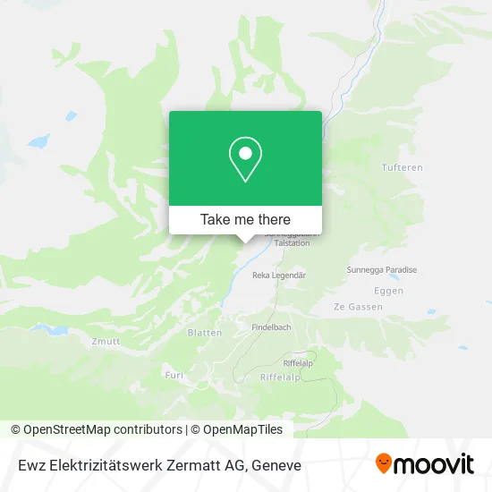 Ewz Elektrizitätswerk Zermatt AG map