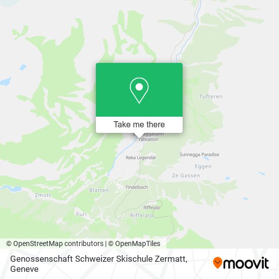 Genossenschaft Schweizer Skischule Zermatt map