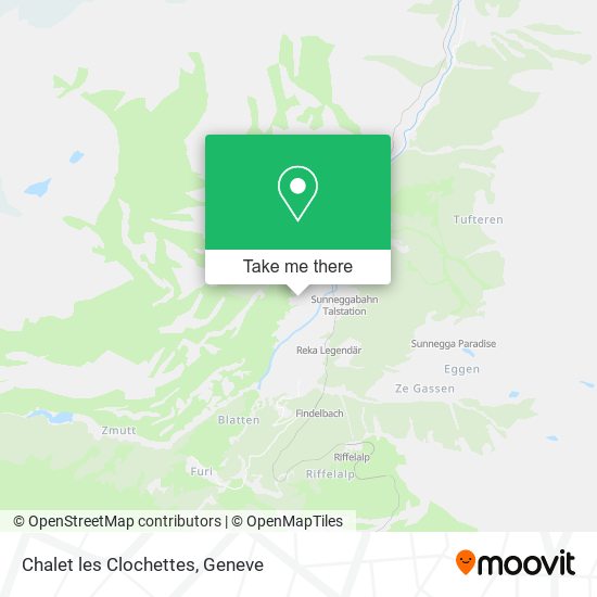 Chalet les Clochettes map