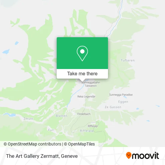 The Art Gallery Zermatt map