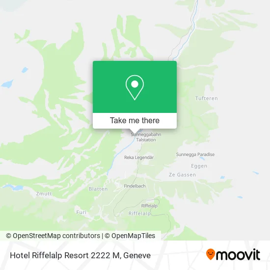 Hotel Riffelalp Resort 2222 M map