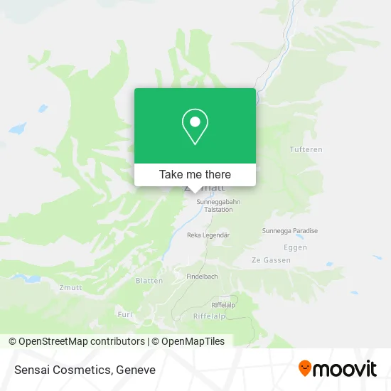 Sensai Cosmetics map