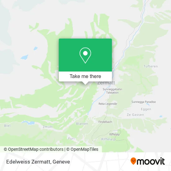 Edelweiss Zermatt map