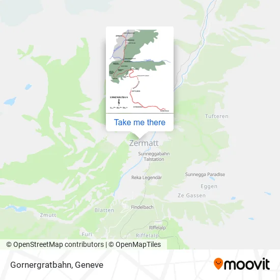 Gornergratbahn map
