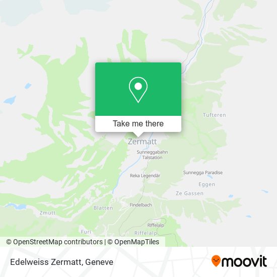 Edelweiss Zermatt map