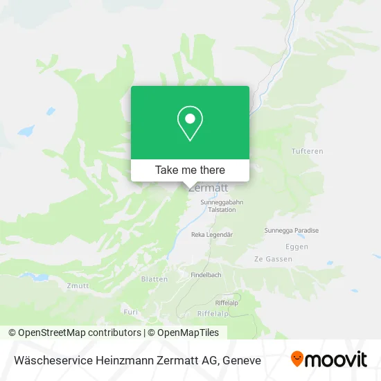 Wäscheservice Heinzmann Zermatt AG map