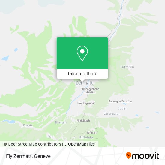 Fly Zermatt map