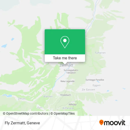 Fly Zermatt map