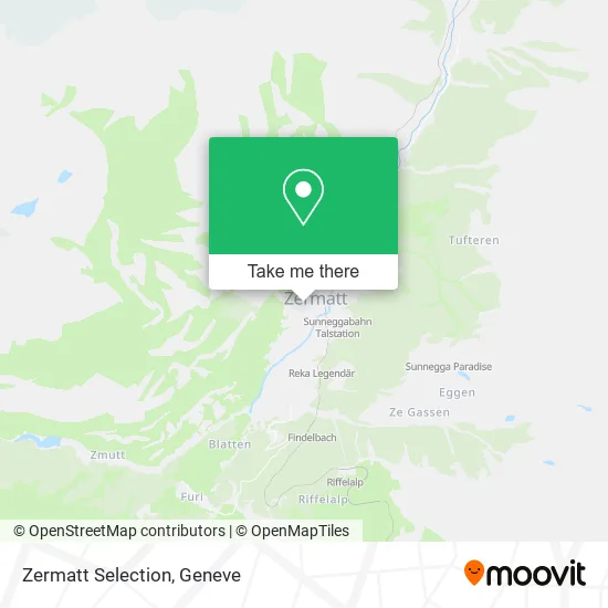 Zermatt Selection map