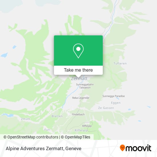 Alpine Adventures Zermatt map