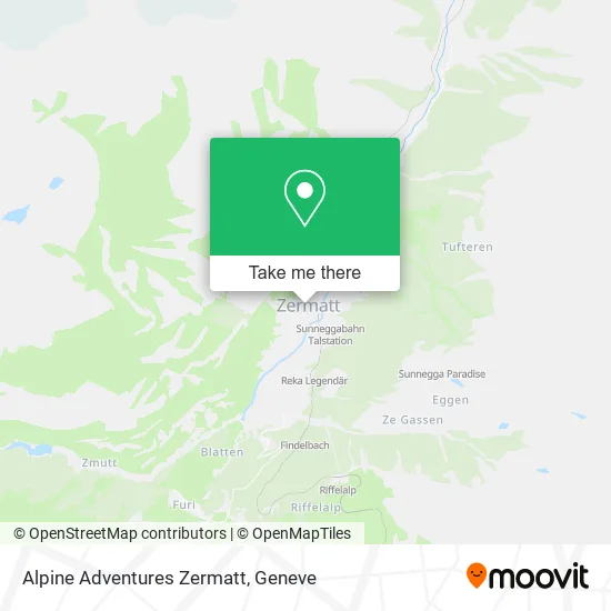 Alpine Adventures Zermatt map