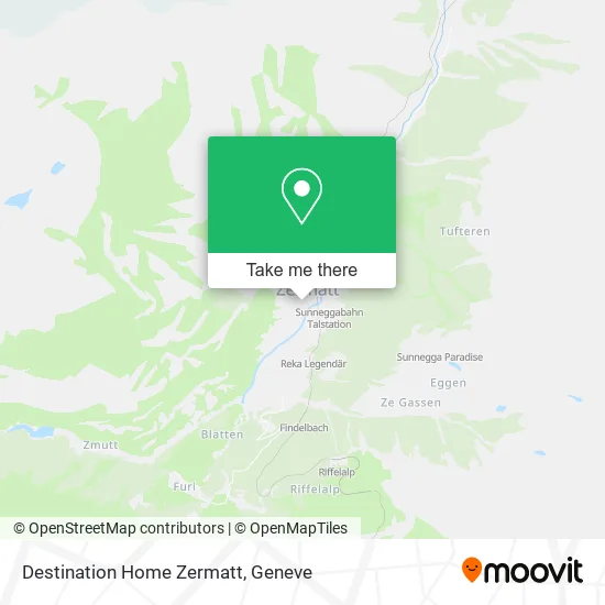 Destination Home Zermatt map