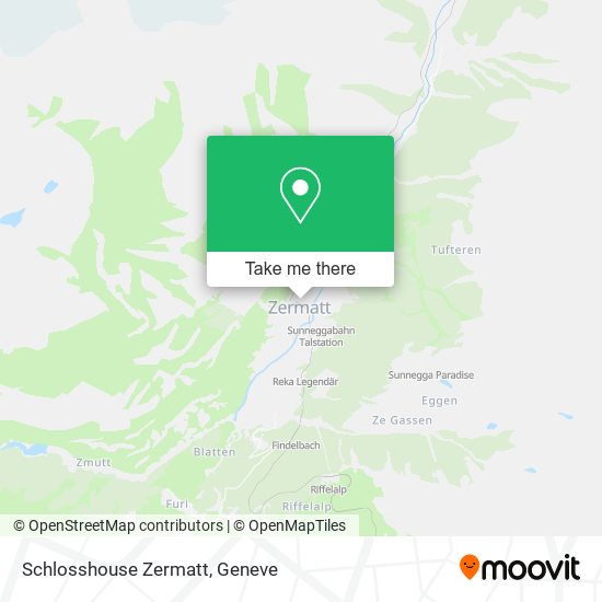 Schlosshouse Zermatt map