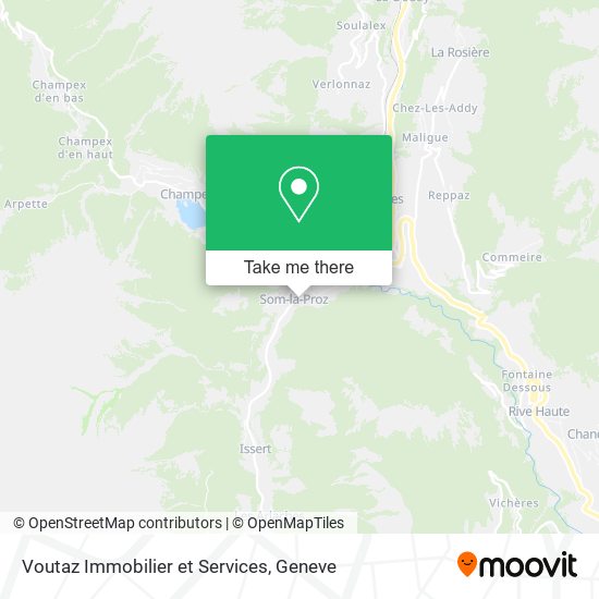 Voutaz Immobilier et Services map