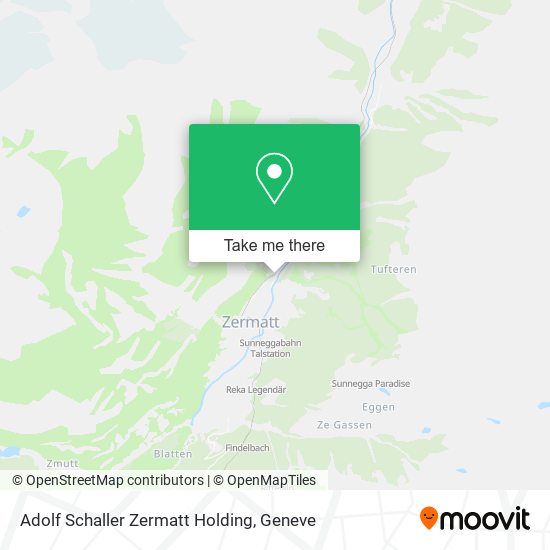 Adolf Schaller Zermatt Holding map